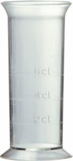 MEASURING GLASS PLASTIC 2-4-6 CL
