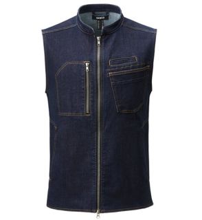 MIKA UNISEX JEANS VÄST, DENIM BLÅ