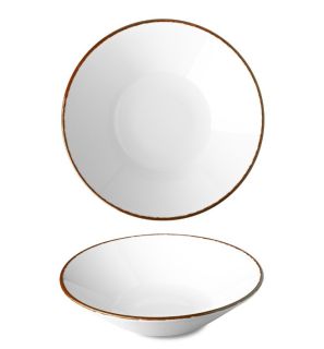 OPTIMO PICNIC PASTA TALLRIK D26CM BRUN KANT