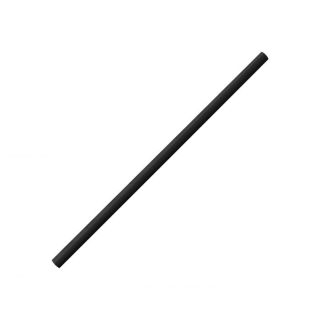 PAPER STRAW BLACK D6 X 150 MM