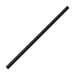PAPER STRAW BLACK D8 x 200 MM