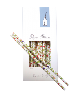 PAPER STRAW FLOWERS D8 x 255 MM