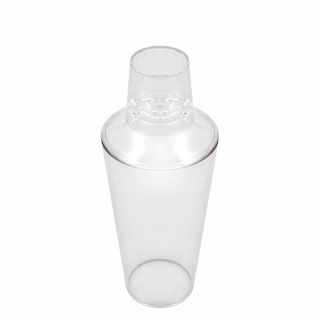 PLASTIC 3 PC SHAKER CLEAR 740 ML