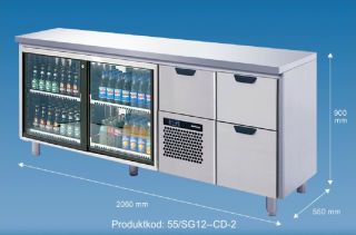 BARKYLBÄNK FÖR LIVSMEDEL OCH DRYCKER B55/SG12CDE2 2060 BAR LINE - COLIA