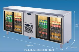 BARKYLBÄNK FÖR LIVSMEDEL OCH DRYCKER B55/SG8CDESG8 2060 BAR LINE - COLIA