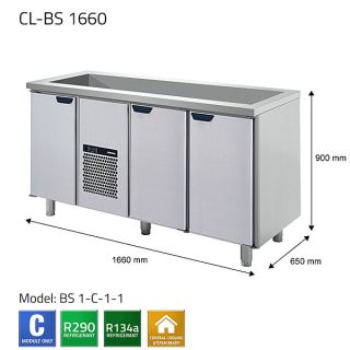 BARKYLBÄNK FÖR FÖRVARING AV DRYCKER CL-BS 1660 - PORKKA