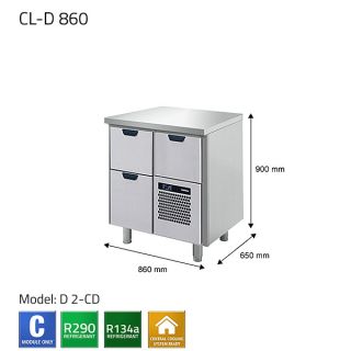 KYLKBÄNK COLD LINE CL-D C860 FÖR DRYCKER - PORKKA
