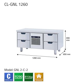 GRILLKYLBÄNK COLD LINE CL-GNL C1260 3 LADOR ISTÄLLET FOR 2 - PORKKA