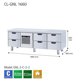 GRILLKYLBÄNK COLD LINE CL-GNL C1660 3 LADOR ISTÄLLET FOR 2 - PORKKA