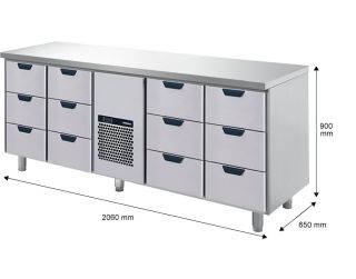 KYLBÄNK GN 12 LÅDOR - PORKKA