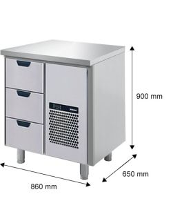 KYLBÄNK GN 3 LÅDOR - PORKKA