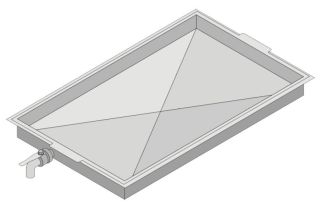 RATIONAL FETTUPPSAMLINGSKANTIN MED AVLOPPSFÖRSLUTNING