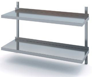 ROSTFRIA VÄGGHYLLOR 2 PLAN 2000 x 400 MM