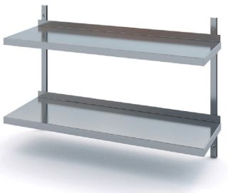 ROSTFRIA VÄGGHYLLOR 2 PLAN 2500 x 400 MM