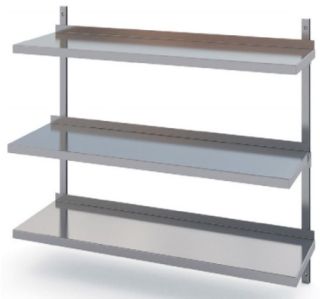 ROSTFRIA VÄGGHYLLOR 3 PLAN 1500 x 500 MM