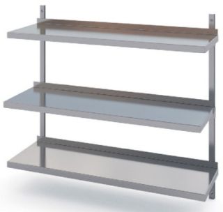 ROSTFRIA VÄGGHYLLOR 3 PLAN 2000 x 400 MM