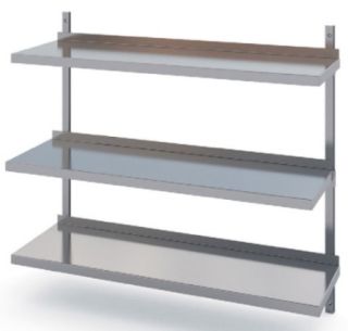 ROSTFRIA VÄGGHYLLOR 3 PLAN 2100 x 400 MM