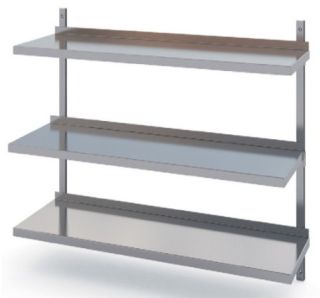 ROSTFRIA VÄGGHYLLOR 3 PLAN 2900 x 500 MM