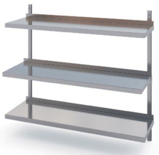 ROSTFRIA VÄGGHYLLOR 3 PLAN 700 x 500 MM