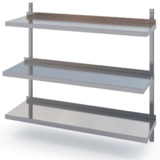 ROSTFRIA VÄGGHYLLOR 3 PLAN 900 x 400 MM