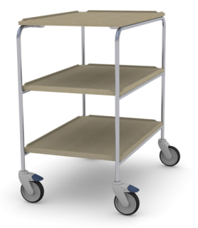 SERVERINGSVAGN MED LAMINATHYLLOR 3 PLAN 800 MM