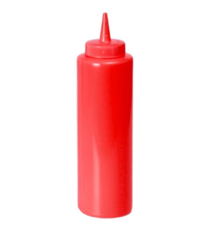 SQUEEZE BOTTLE RED SMALL 240 ML