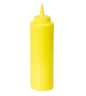 SQUEEZE BOTTLE YELLOW SMALL 240 ML