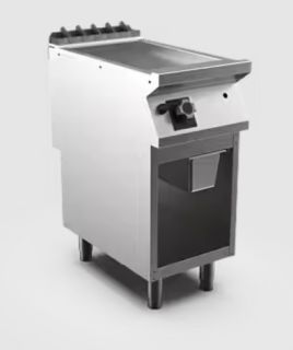 STEKHÄLL GAS HS MARENO M1-70 FT74GLG# - 1 zon, slät stekyta, mild steel - 400 × 750 × 900 mm