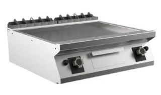 STEKHÄLL GAS MARENO M1-90 FT98GLT# - 2 zoner, slät stekyta, mild steel - 800 × 920 × 250 mm