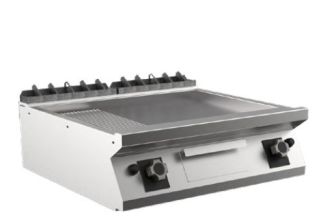 STEKHÄLL RÄFFLAD GAS MARENO M1-90 FT98GMT# - 2 zoner, slät stekyta, mild steel - 800 × 920 × 250 mm
