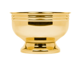 SUGAR/SNACKS BOWL GOLD
