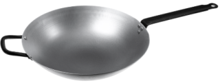 WOK Ø 38 CM RUND BOTTEN 6,7 L