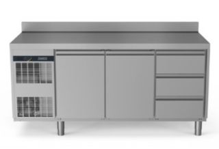 ZANUSSI DIGITAL KYLBÄNK 2 DÖRRAR O 3 x 1/3 DRAGLÅDOR -2+10°C INBYGGD KOMPRESSOR 440L