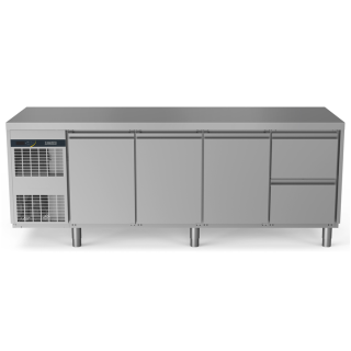 ZANUSSI KYLBÄNK 3 DÖRRAR O 2 X 1/2 DRAGLÅDOR -2+10°C INBYGGD KOMPRESSOR 590L